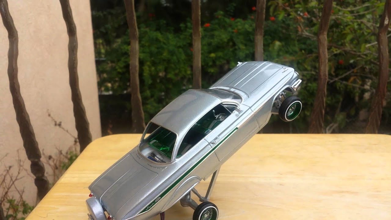 61' Chevy Impala lowrider model car A arm hopper YouTube