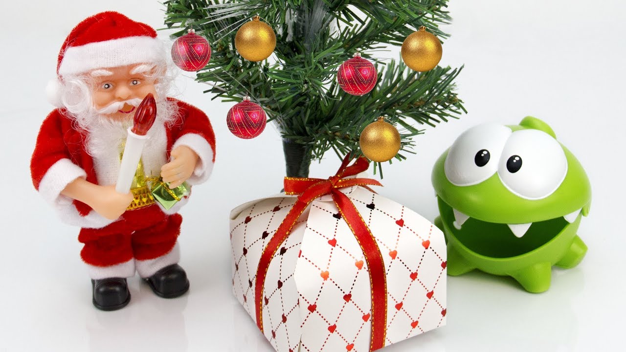 Мультик Ам Ням и подарок от Деда Мороза. Видео для детей. - YouTube