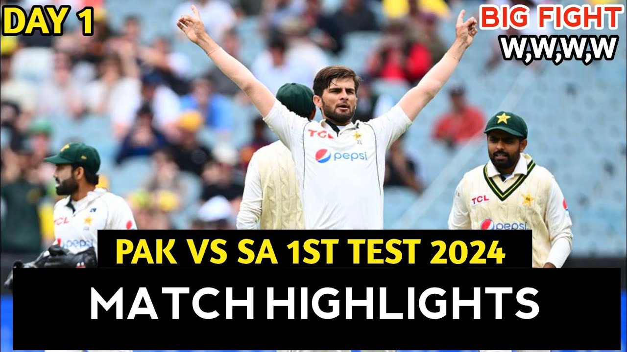 Pakistan vs South Africa 1st Test 2024 Full Highlights | PAK vs SA 1st ...