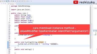 [Pemrograman Objek 1] P6 Membuat class : instance var dan method