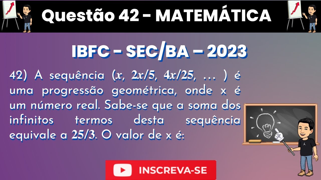A Soma Dos Infinitos Termos Da Sequ ncia Equivale A 25 3 Qual O Valor A soma dos infinitos termos da sequ ncia equivale a 25 3 qual o valor