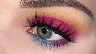 Quick and easy Sunset Inspired matte eyeshadow