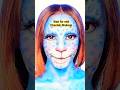 Blue Cheetah Makeup Tutorial 🐆🐯#shorts #cheetah #makeup #usa #trend #fyp #halloween #horror #short