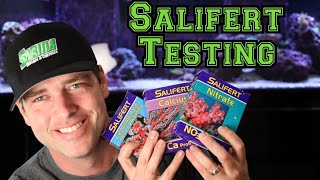 Salifert water testing for begginers.  Demonstrating Alkalinity, Calcium, and Nitrate. GIVE AWAY!