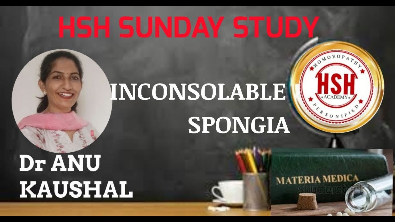 INCONSOLABLE - SPONGIA  : Dr ANU KAUSHAL 