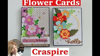 2 Flower Cards with Craspire // Cardmaking