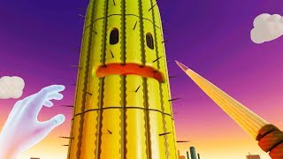 Javelin vs Giant Cactus Monster! Mulitplayer Mini-Games! - Loco Dojo Gameplay - VR HTC Vive Pro
