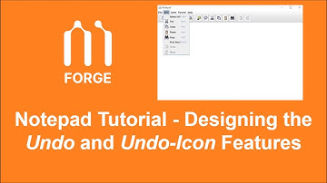 Mobioos Forge - Designing the Features Undo and Undo-Icon (Notepad tutorial)