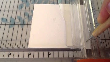 How to dry emboss with your trimmer