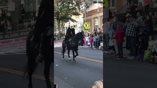 Headless Horseman Participates in a Halloween Parade