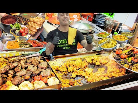 Orgy Of Street Food In ISRAEL- Middle Eastern Dishes and Food | Carmel Market Tel Aviv