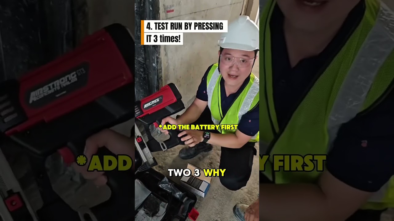 Airstrong Concrete Gas Nail Gun (Nailer/Gas Actuates Tools) #GT3 | Mod