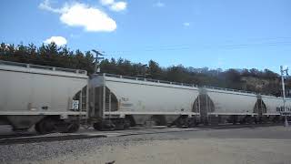 BNSF 4258 w/westbound sand train (extra horns) 5/4/19