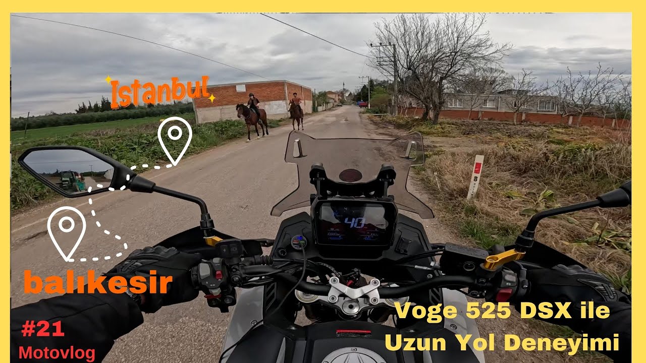 Voge 525 DSX ile Balıkesir İstanbul Yolculuğu ... #voge525dsx #motovlog