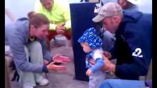 Caleb Joseph @ 51 Weeks - Taking his 1st Steps
