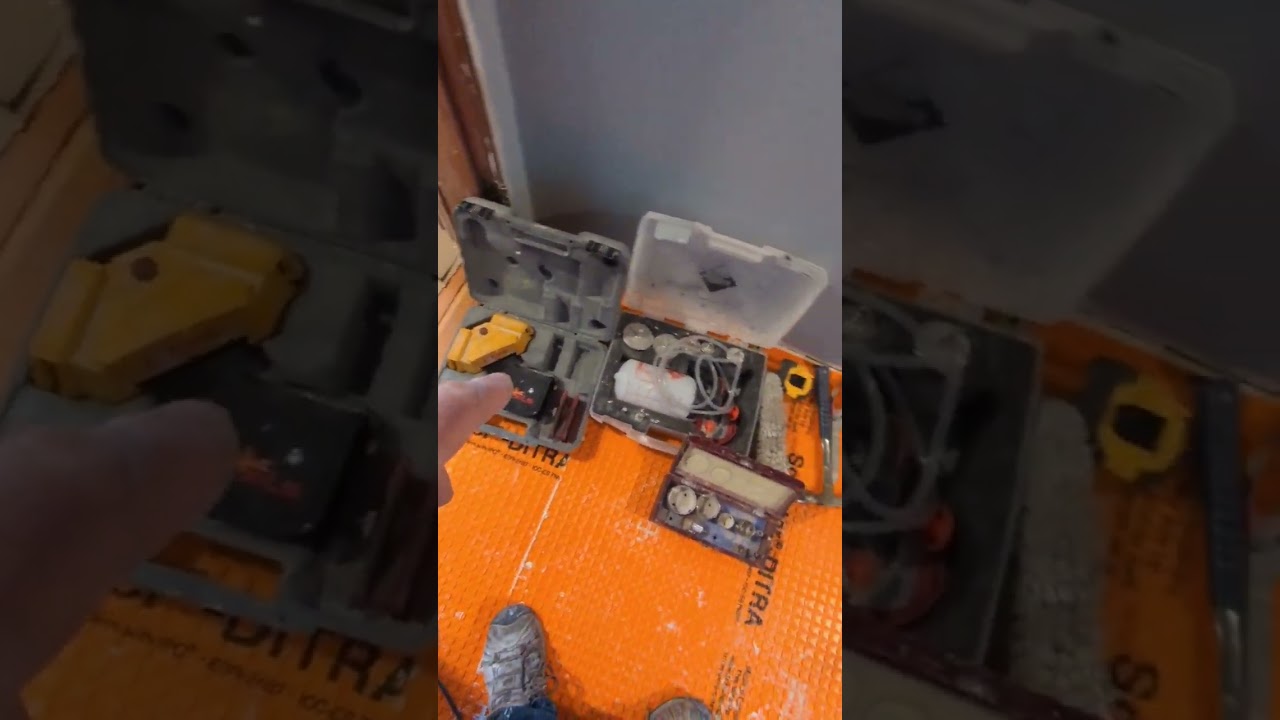 Tools used on a tile job 