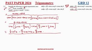 Maths P2 solution 2024 FS June EXAM GRD 12 Q3.2