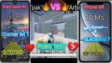 Sharp Aquos r2 vs iPhone xr test pubg mobile | aqous r2 is king of pubg | asad sms gmr