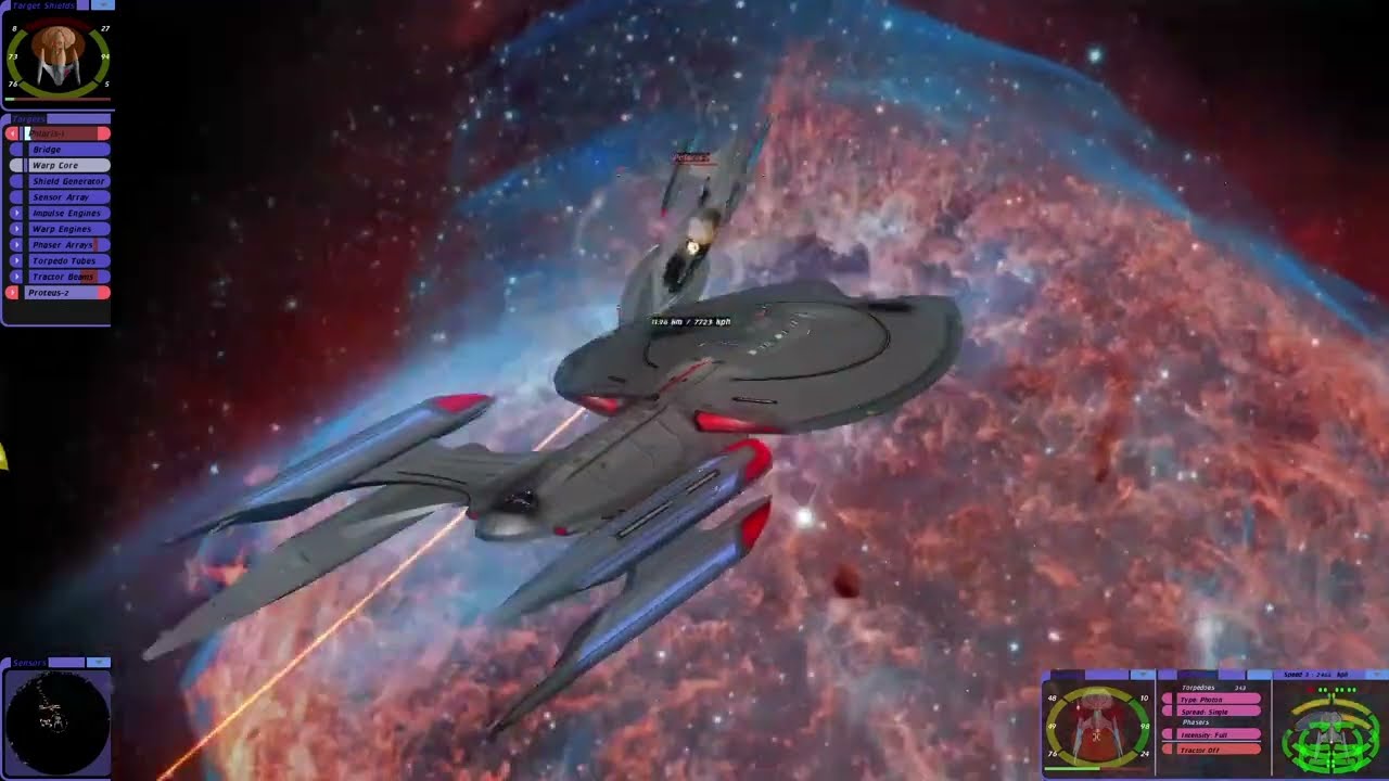 Star Trek: Bridge Commander | Cyan1d3's Arsenal Class v2 vs WC USS Polaris & USS Proteus