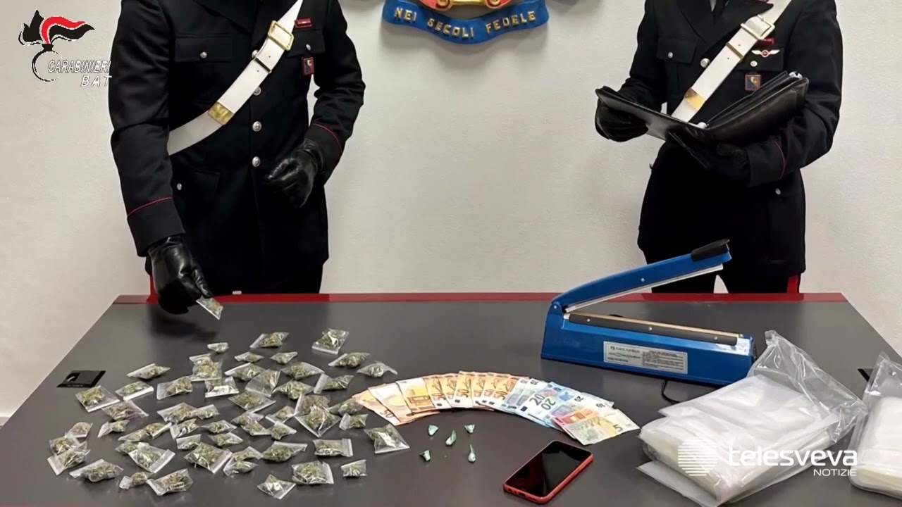 Nuovo arresto a Barletta per spaccio di droga, in carcere un 32enne