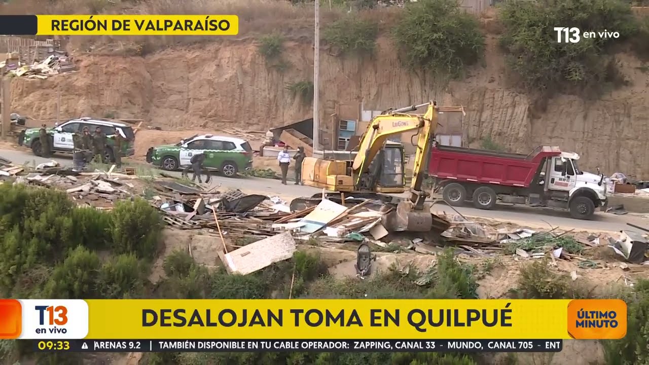 Desalojan toma en Quilpué: más de 50 familias vivían en la zona