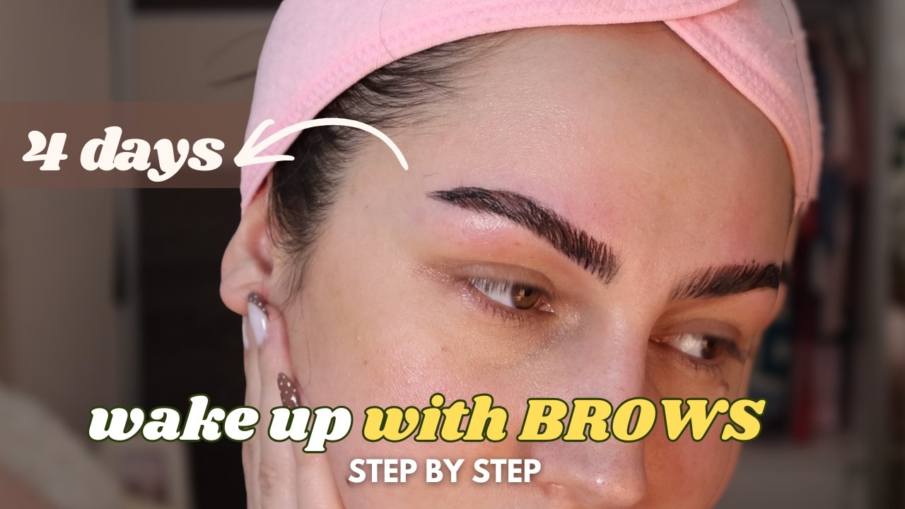 wake up with BROWS already filled in EVERYDAY | microblading DIY