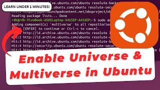 Ubuntu में Universe और Multiverse सॉफ़्टवेयर रिपॉजिटरी को कैसे इनेबल करें screenshot 2