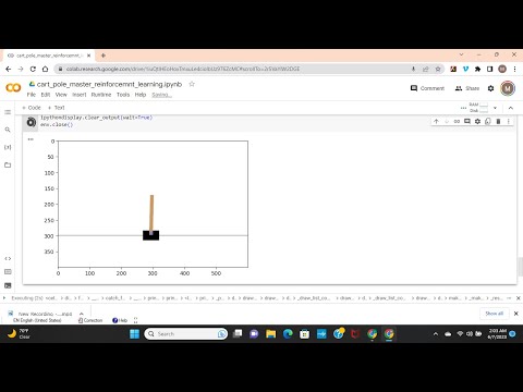 With Reinforcement Learning OpenAI gym train a rl agent cartpole to straighten itself out