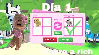 Pobre a rich día 1 asta una semana 😋💓 #adopt #roblox