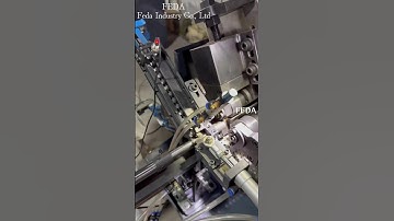 FD-30A thread rolling machine processes external thread#machine #engineering #factory #auto #making