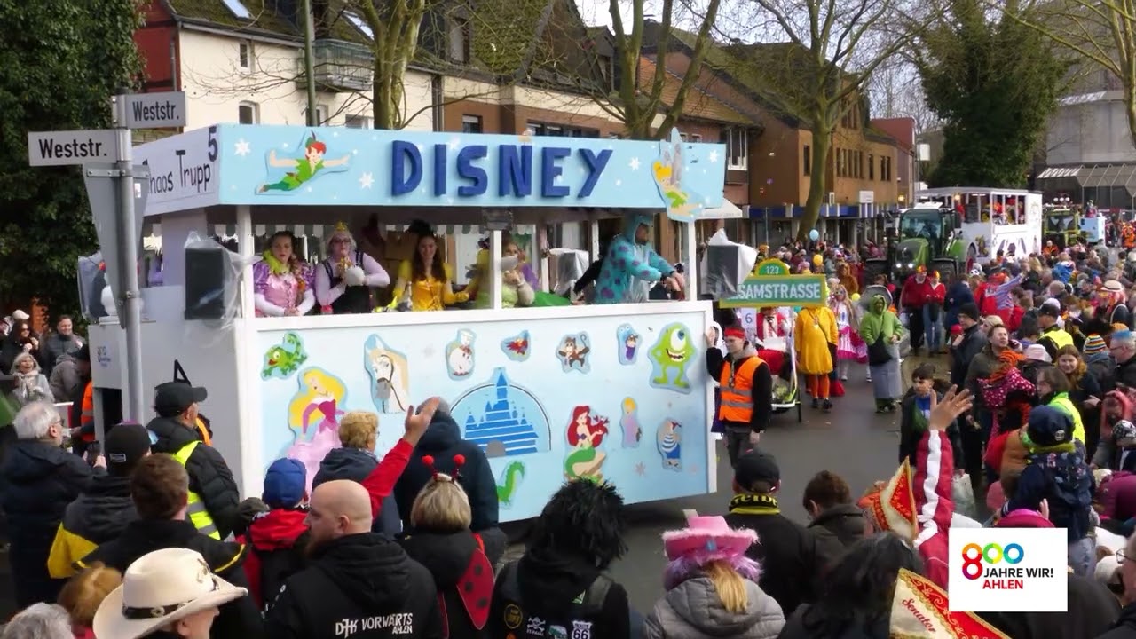 Rosenmontagszug Teil 1: BAS, Ahlener Chaos Trupp.