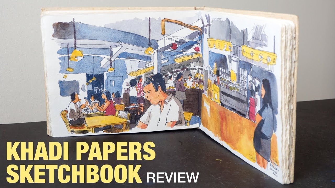Review Khadi Papers Watercolour Sketchbook (210gsm) YouTube