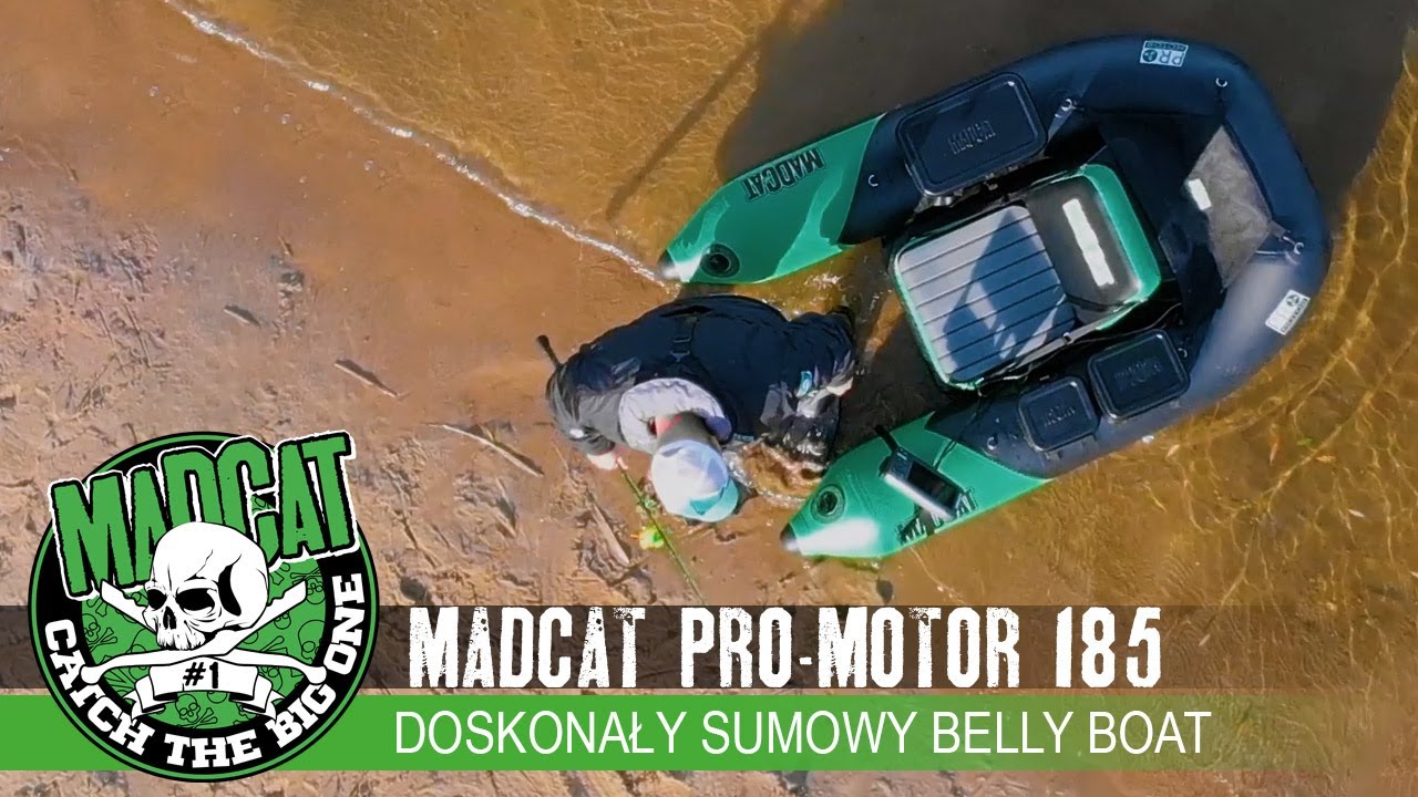 🌊 #pływadełko typu 🐋🎣🛶 #BellyBoat ⭐⭐⭐ #PROMotor 185 🟢⚫ #MADCAT