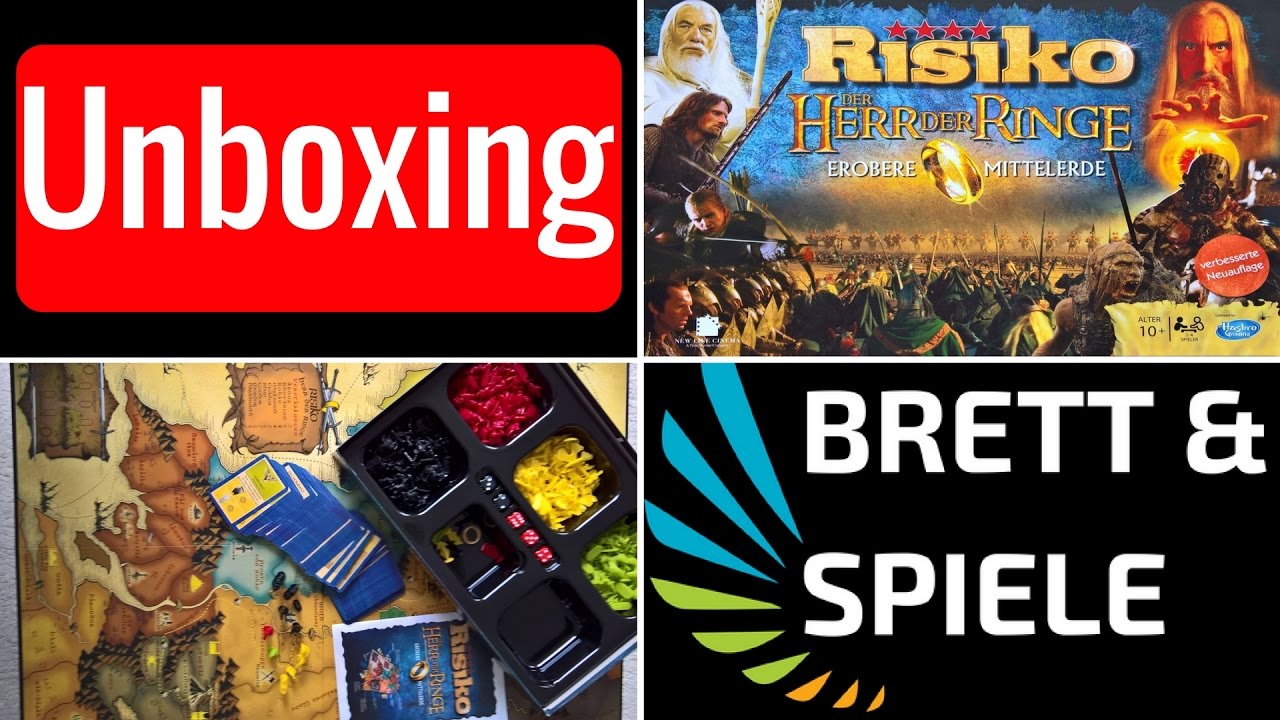 Risiko Herr Der Ringe Brettspiel Unboxing Deutsch Youtube