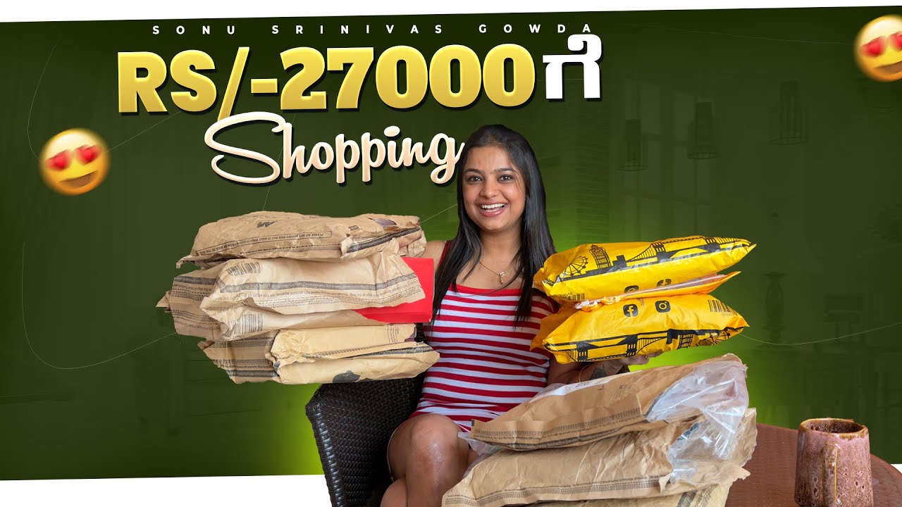 270000 rs ge shopping 🛍️ | Savana & Myntra ❤️ | sonu Srinivas Gowda | Kannada vlog | daily vlog |