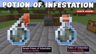How to Make POTION & SPLASH POTION INFESTATION in Minecraft (EASY)