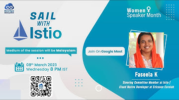 SAIL WITH ISTIO - മലയാളത്തിൽ |DevOps Malayalam Women Speaker Month | Faseela K