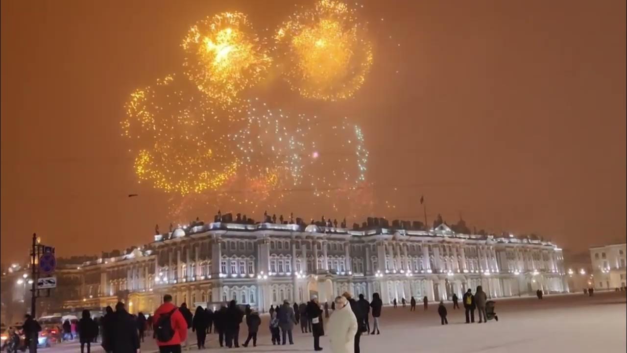 Видео фейерверка на 23 февраля