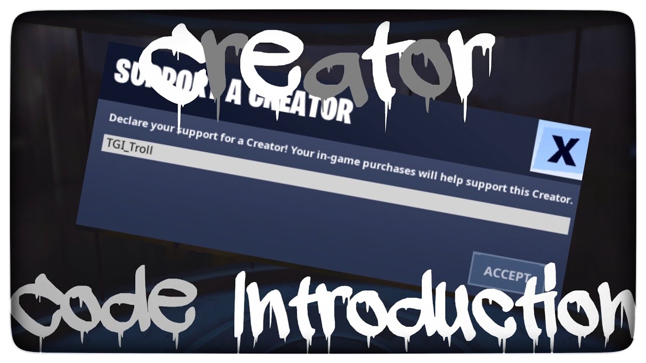 Introducing my creator code! - YouTube