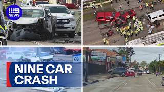 Man dies after major crash in Sydney's south-west | 9 News Australia