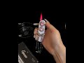 Rococo Luxury Electronic Series Crystal-Embedded Pink Windproof Flame Swing Arm Gear Ignition