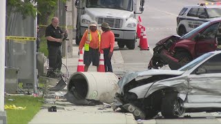 2 women critically injured when car crashes into bus stop in Broward County