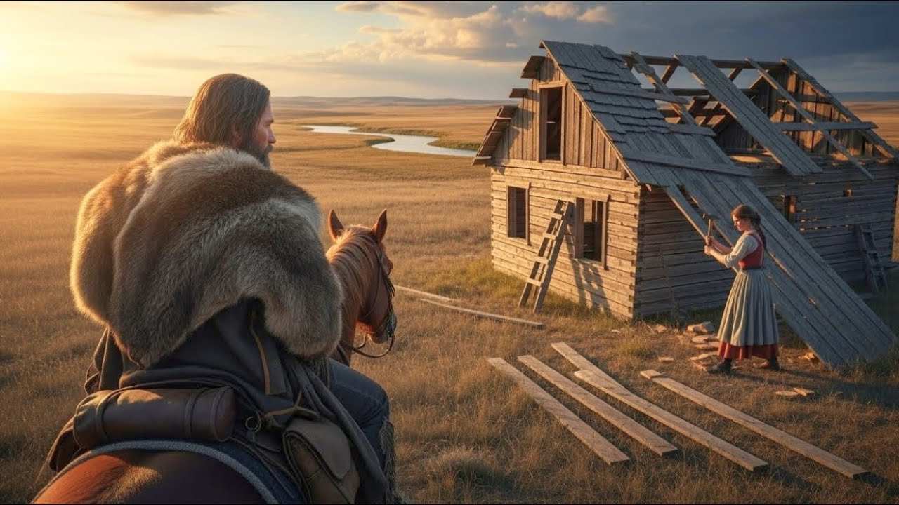 Mountain Man Saw Woman Repairing An Old Cabin — What He Did That Day Will Amaze You