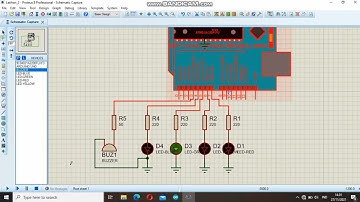Tutorial 2 Menyalakan lampu led dan buzzer secara bersama-sama dengan  delay setiap 5 detik