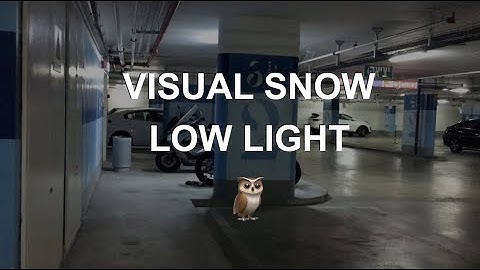 VISUAL SNOW Simulation - Low Light - What I see during daytime, static, tinnitus, visual disturbance