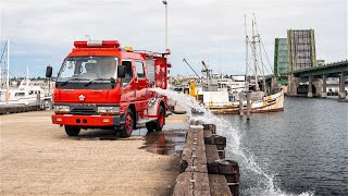 1995 Mitsubishi Canter Fire Truck Pump Operation