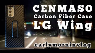 Lg Wing Carbon Fiber Case By Cenmaso