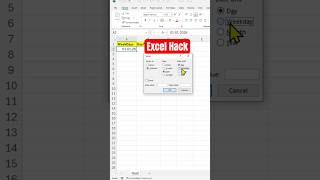Excel Hack: Create Weekday Calendar in Seconds 🔥 #excel #excelhacks