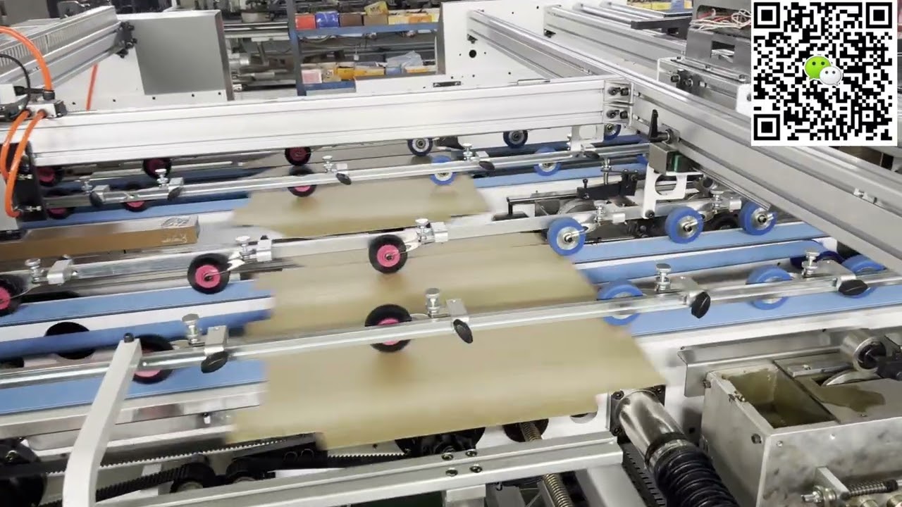 Automatic two pieces Corrugated Carton Folding Gluing Machine