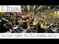 10 Dinge, die man über die Uni wissen sollte